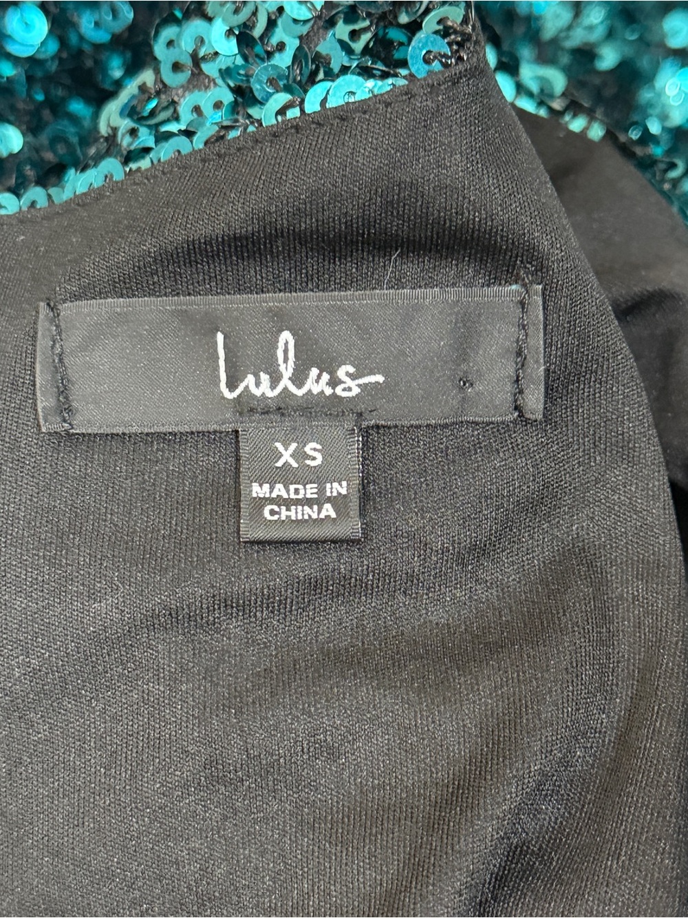 Lulus Brand New You Teal Blue Sequin Bodycon Mini Dress Sz XS Party Evening - Picture 4 of 14